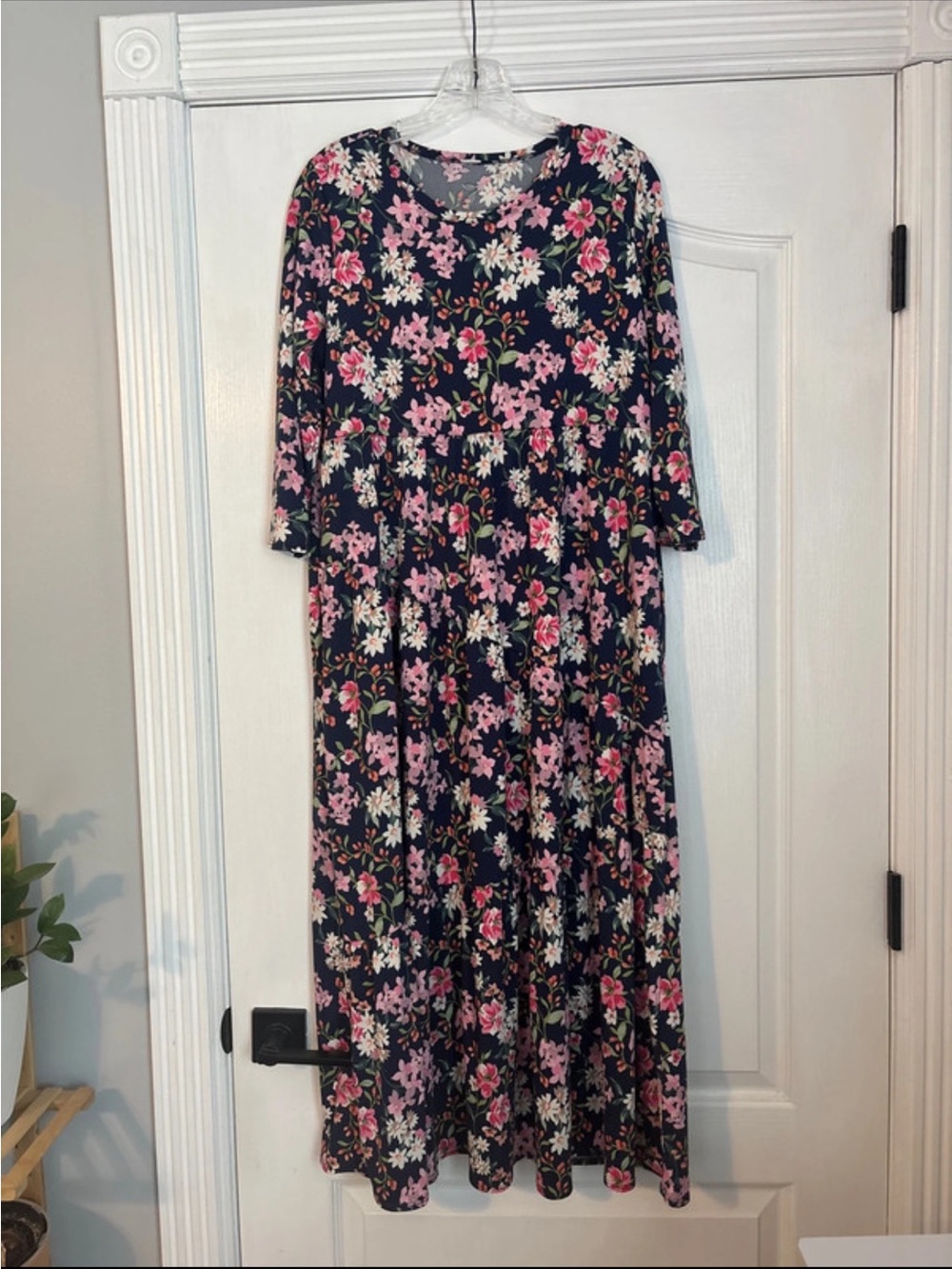 Frou Frou Collections Navy Floral Dress